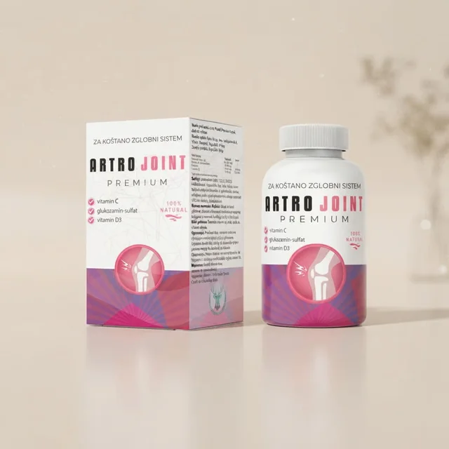 Artro Joint Premium, kapsule za koštano-zglobni sistem: kutija i bočica
